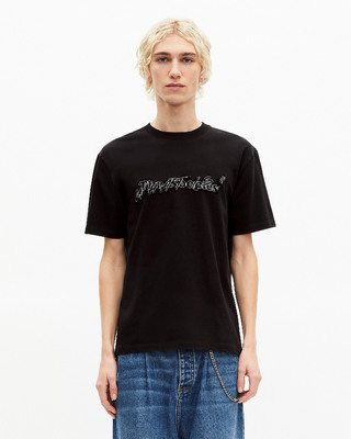 Black Metallic 'What Is' T-shirt