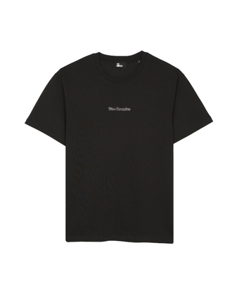T-shirt with black cut-out logo