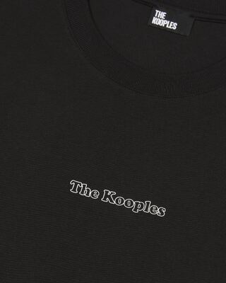 T-shirt with black cut-out logo