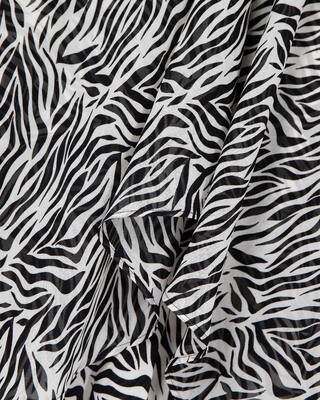 Long zebra print skirt