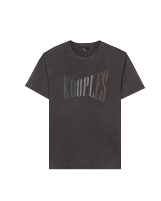 The Kooples black t-shirt with faded screen print