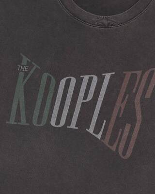 The Kooples black t-shirt with faded screen print