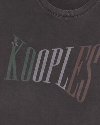 Oversized t-shirt with faded black screen print