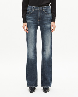 Blue wide-leg jeans