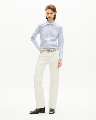 Light blue micro check shirt