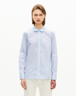 Light blue micro check shirt