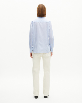 Light blue micro check shirt