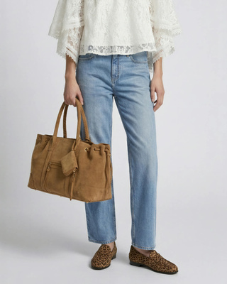 Blue wide-leg jeans