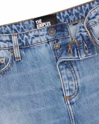 Blue wide-leg jeans