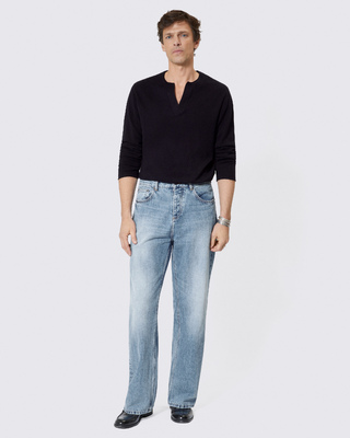 Light blue baggy jeans