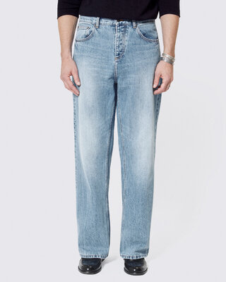 Light blue baggy jeans