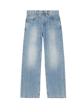 Light blue baggy jeans