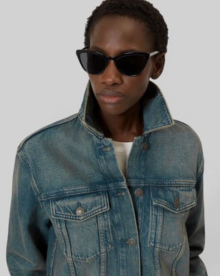 blue denim jacket