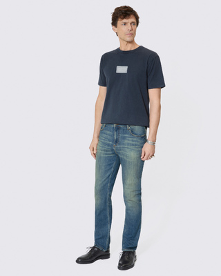 Medium blue washed slim jeans