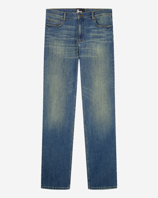 Medium blue washed slim jeans