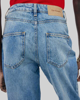 Blue wide-leg jeans