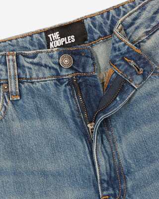 Blue wide-leg jeans