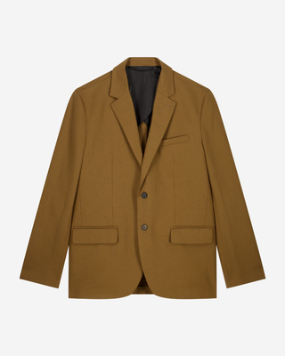 Cotton linen bronze suit jacket