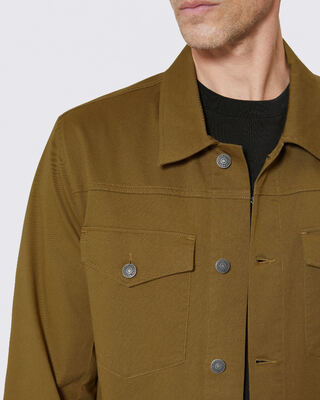 Overshirt with bronze patch pockets