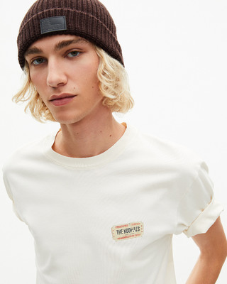 Brown lapel hat