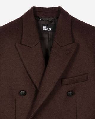 Long brown wool coat