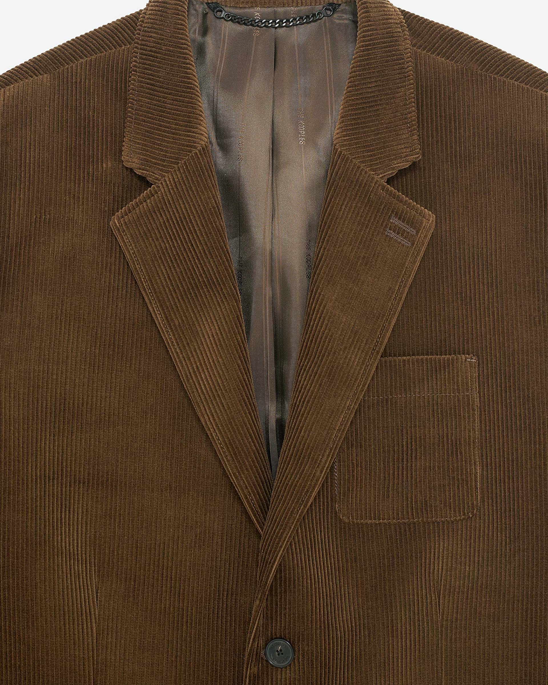 Brown corduroy suit jacket