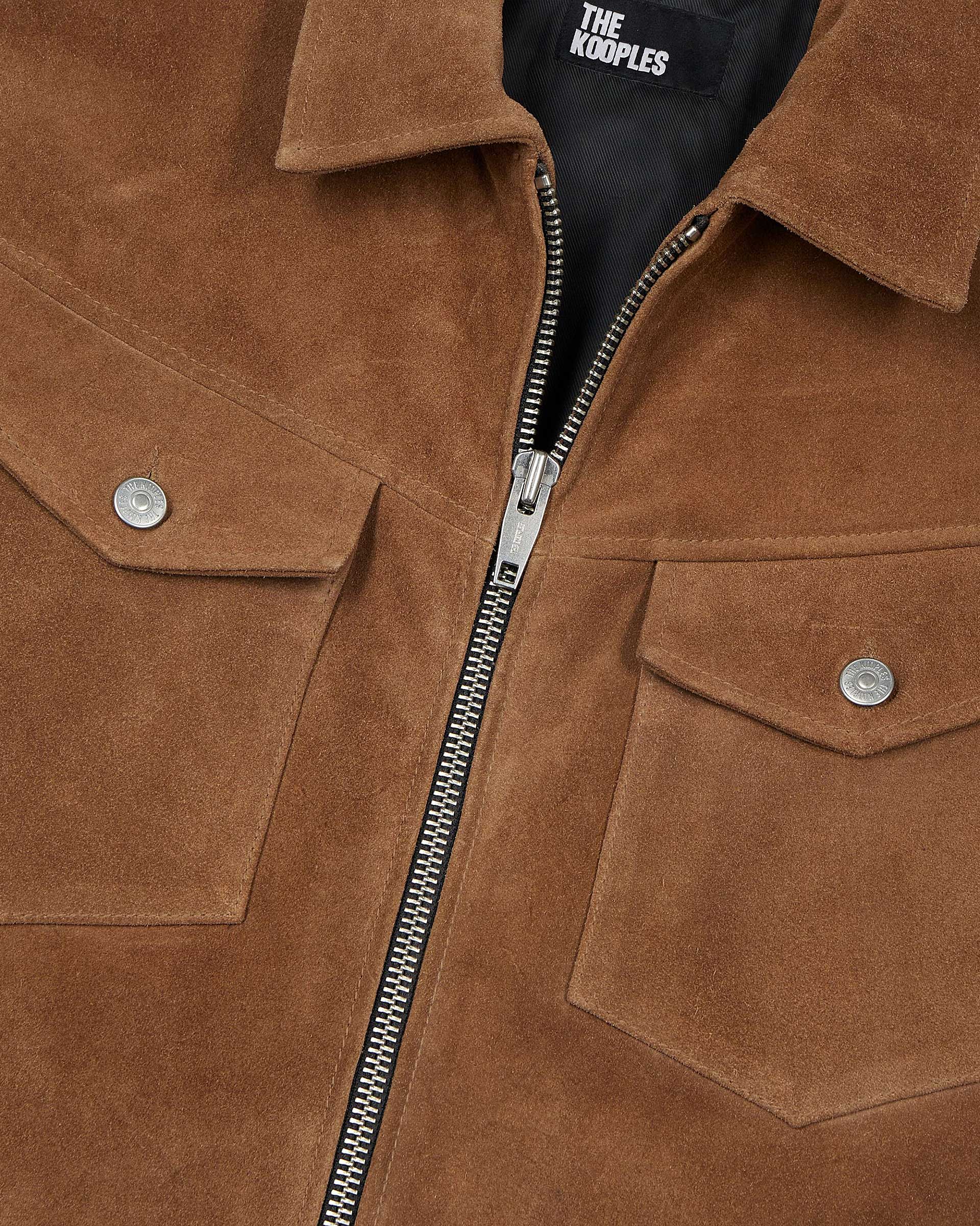 Camel suede jacket