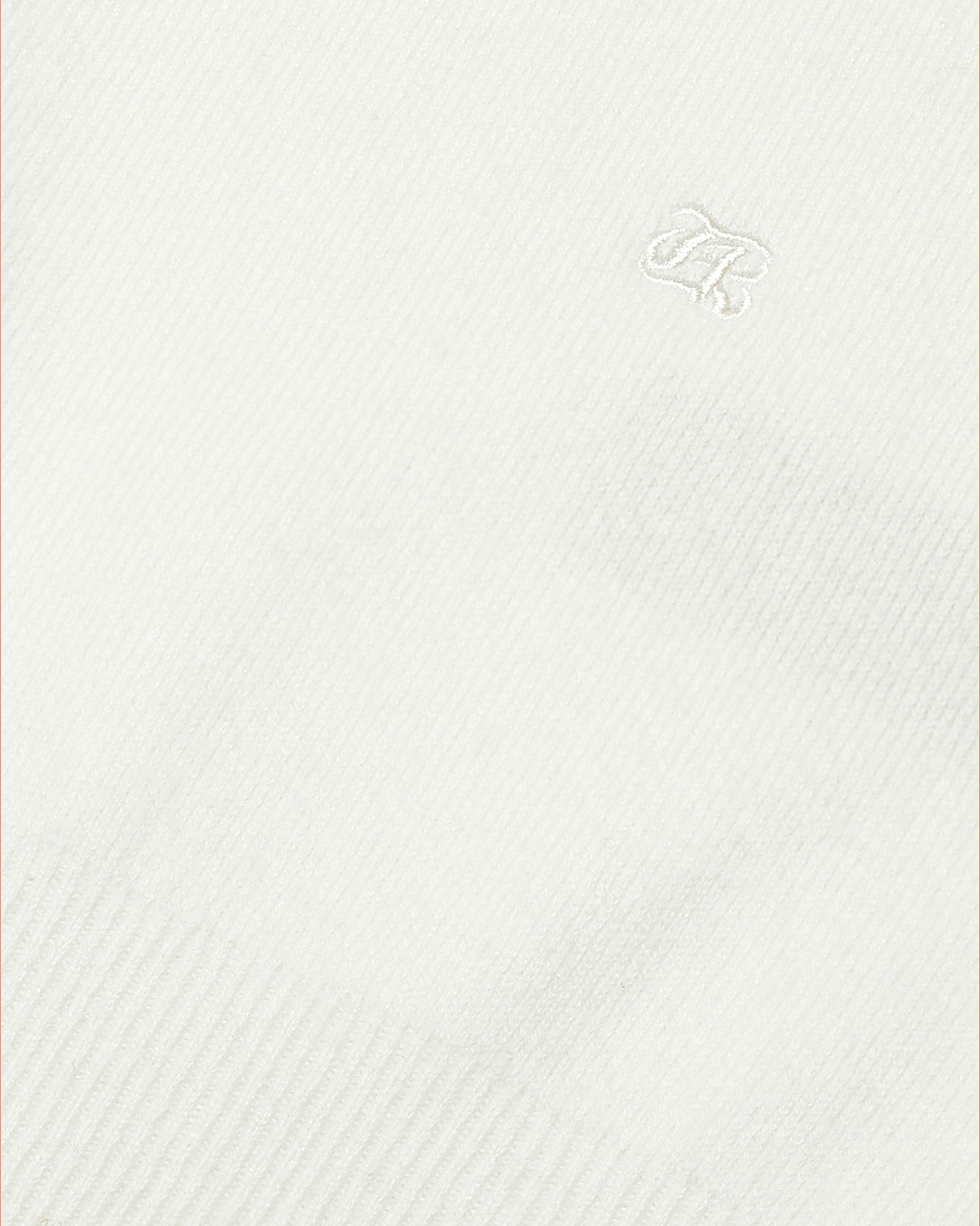 Turtleneck sweater in ecru cashmere