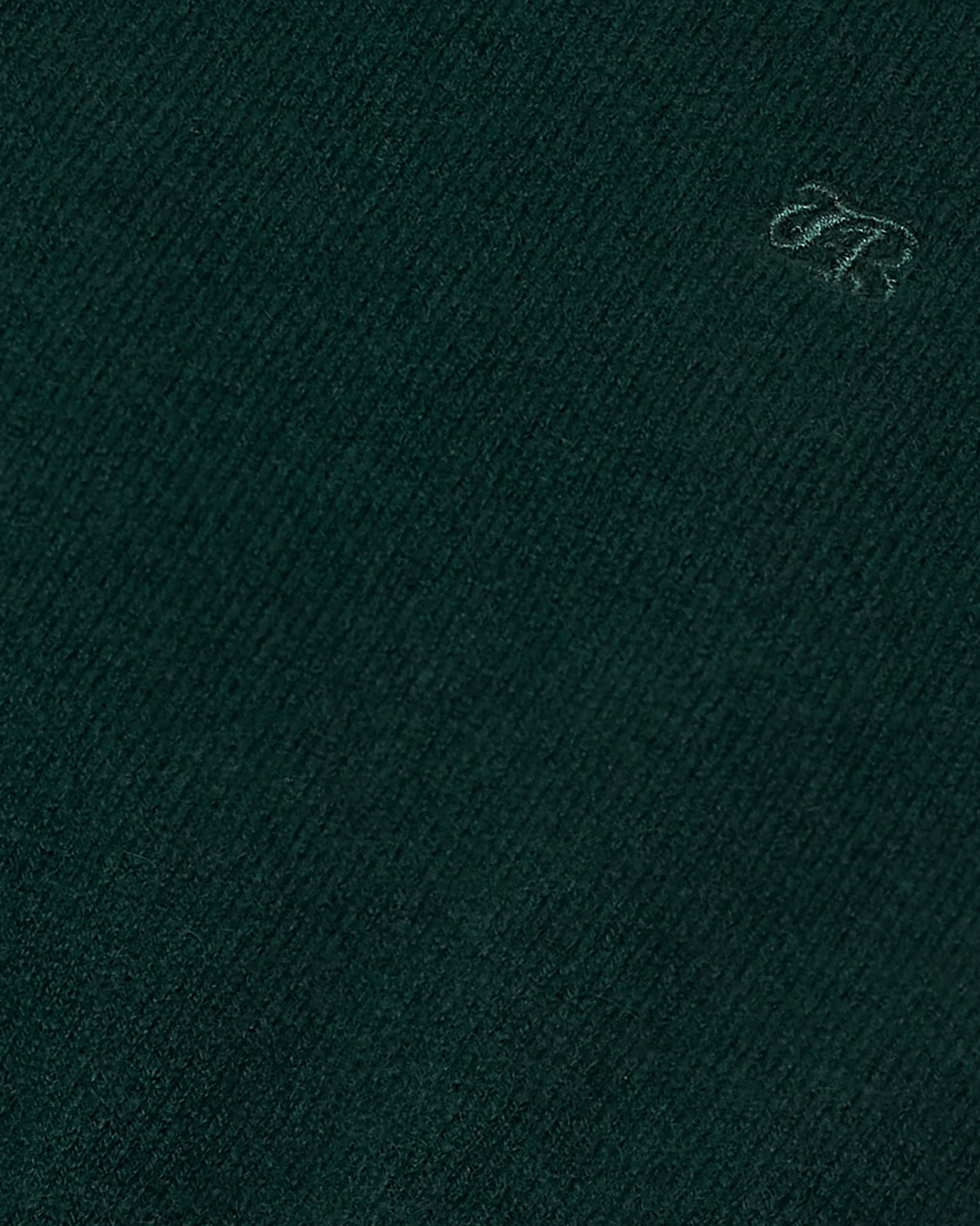 Dark green cashmere round-neck sweater