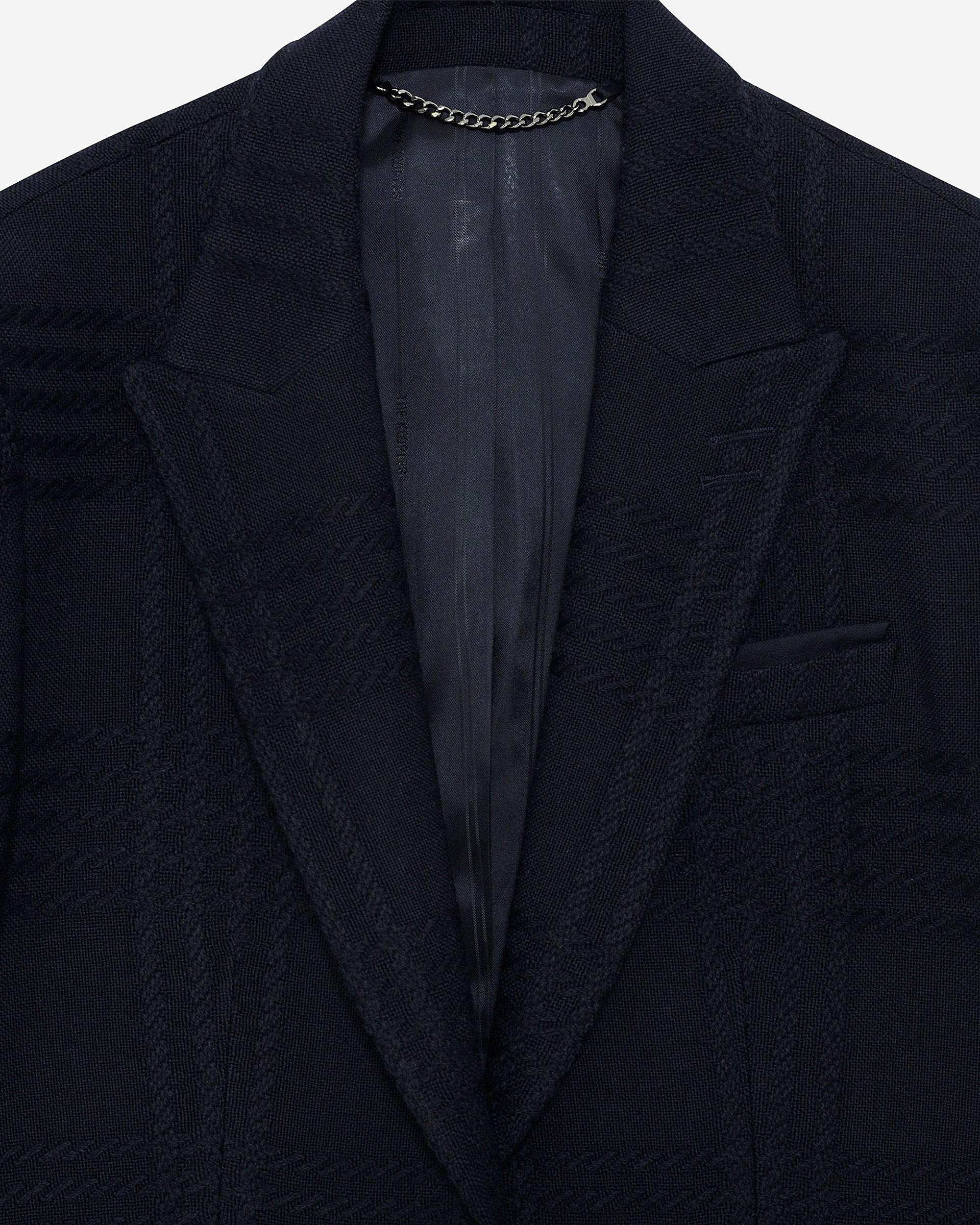 Navy wool tweed jacket