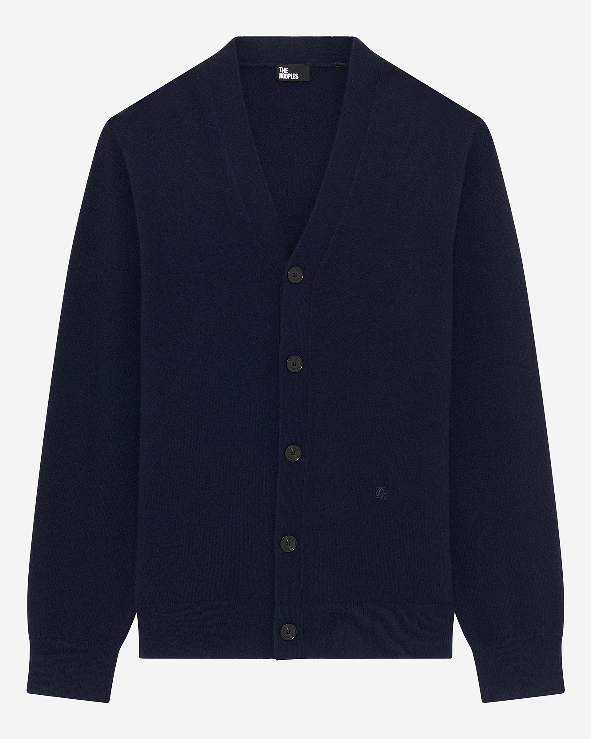 Navy cashmere cardigan