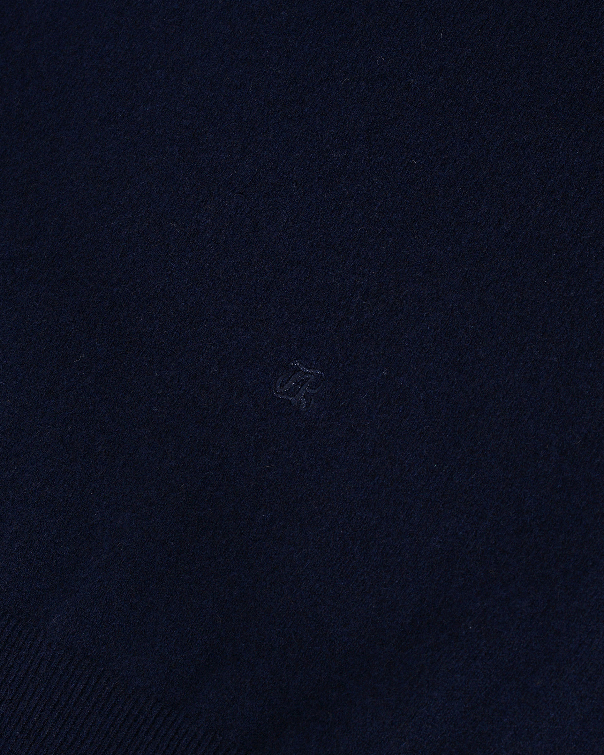 Navy cashmere turtleneck sweater