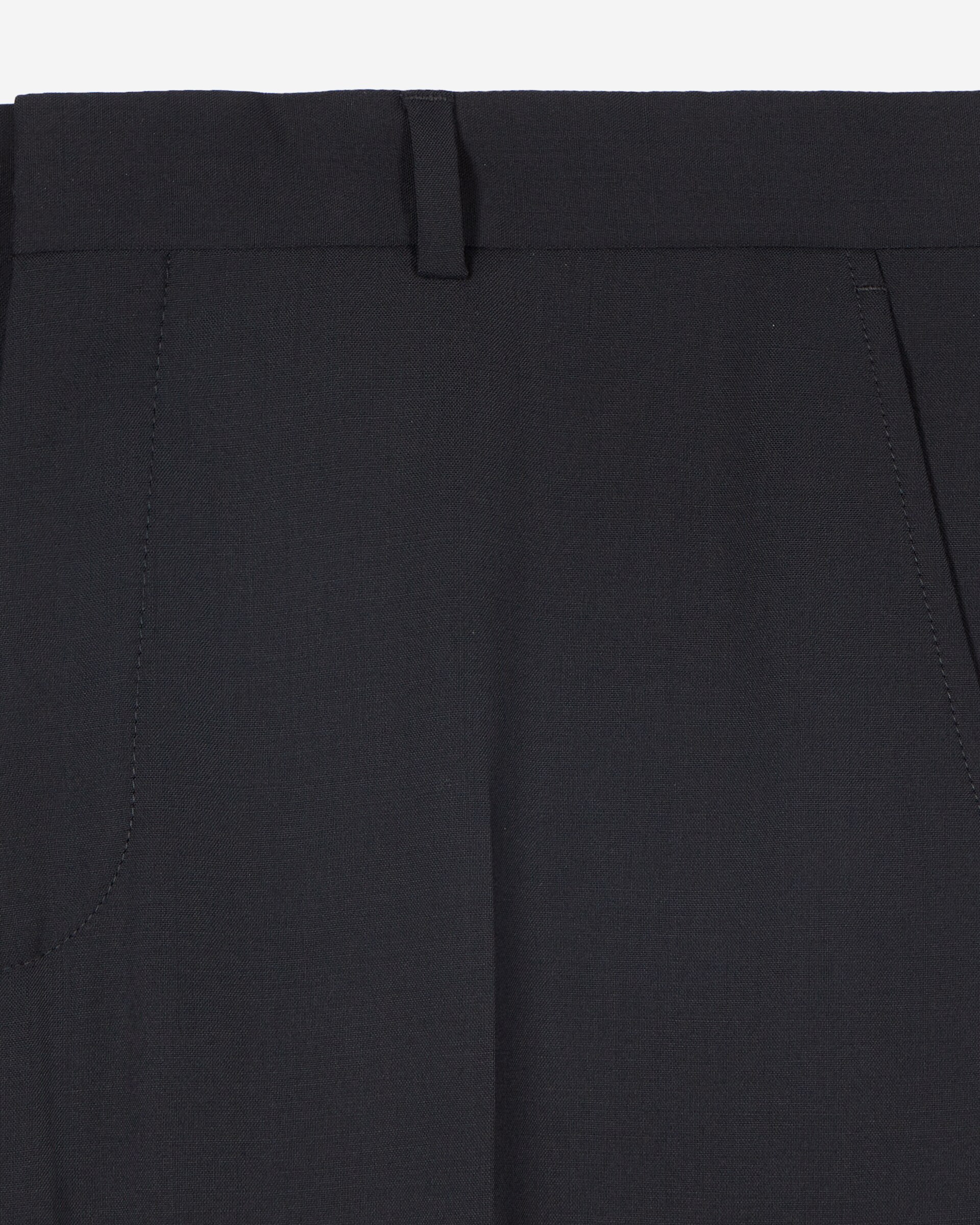 Straight-leg suit trousers in navy wool
