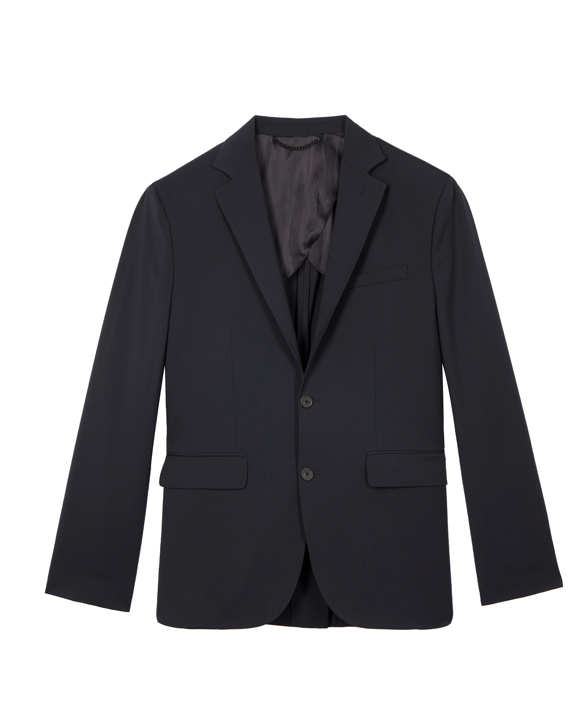 Navy wool suit jacket