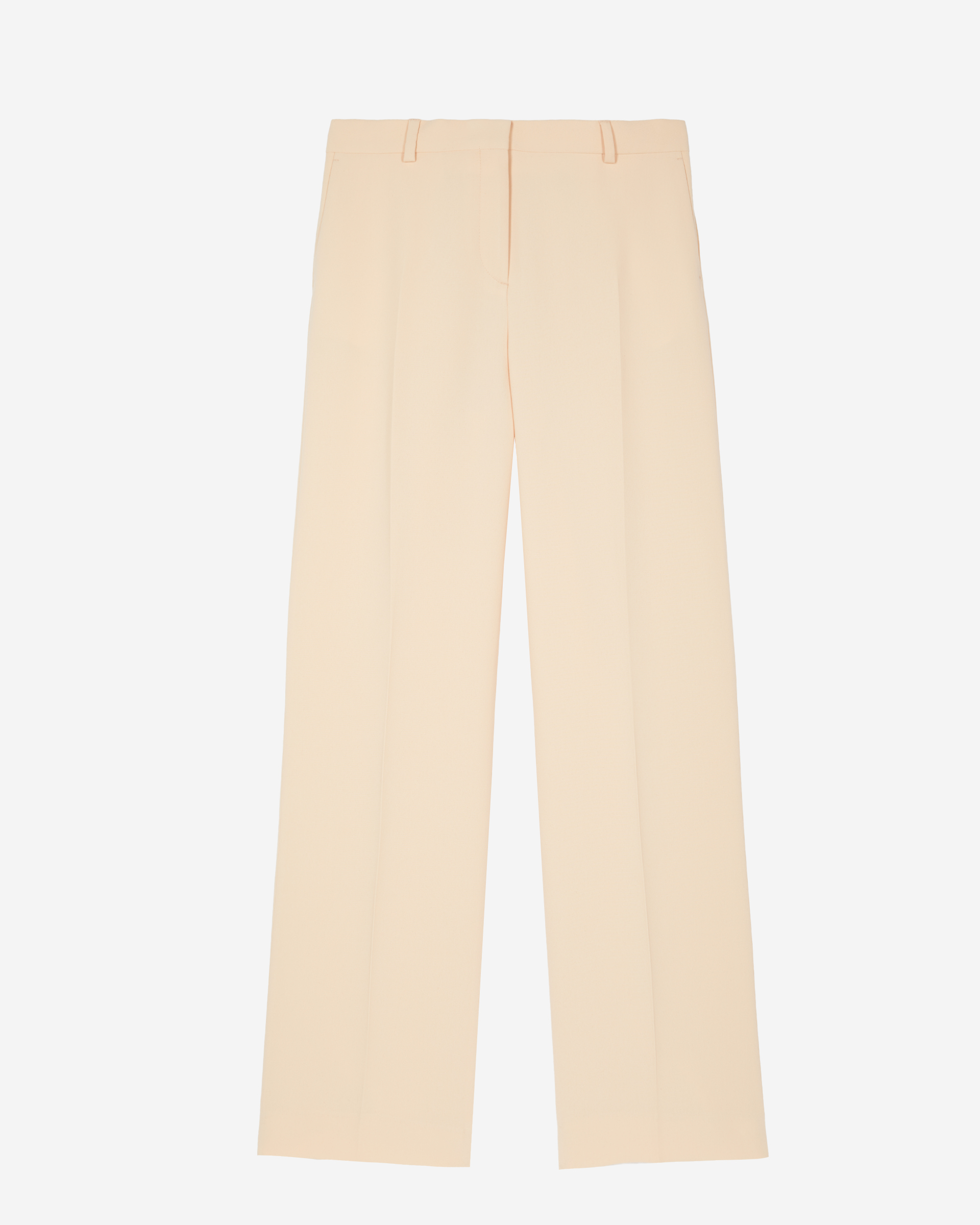 Straight-leg peach pants
