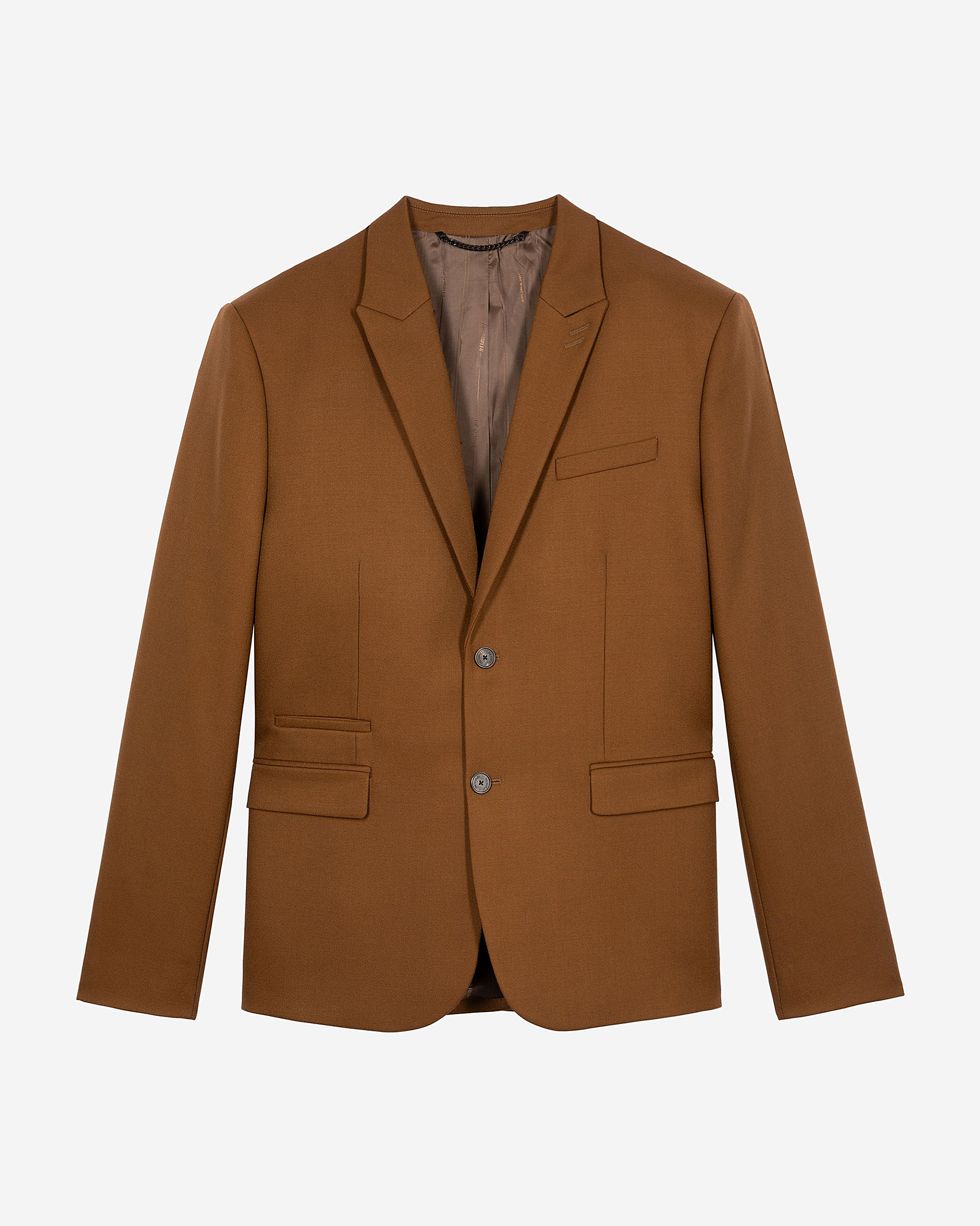 Brown wool suit jacket