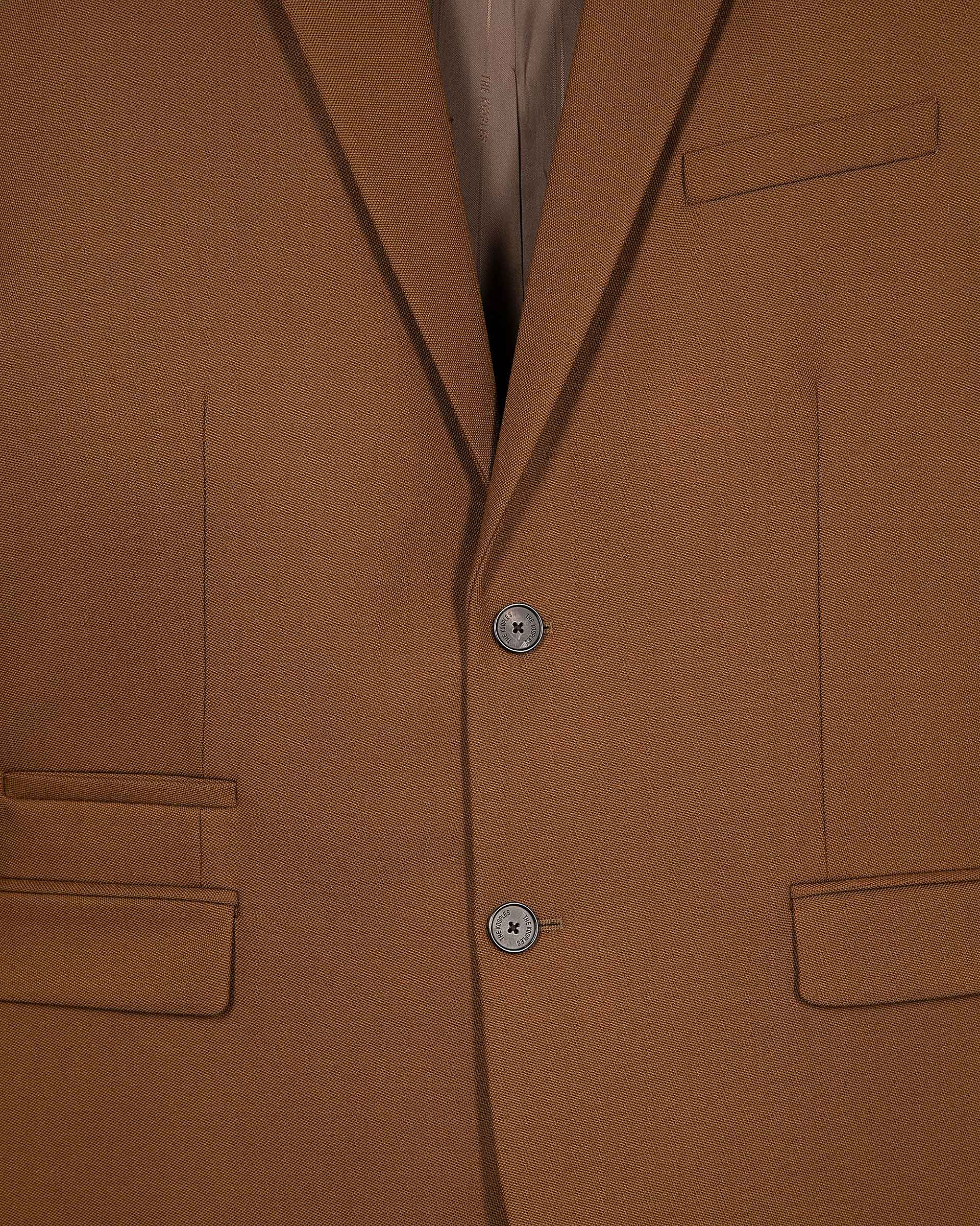 Brown wool suit jacket