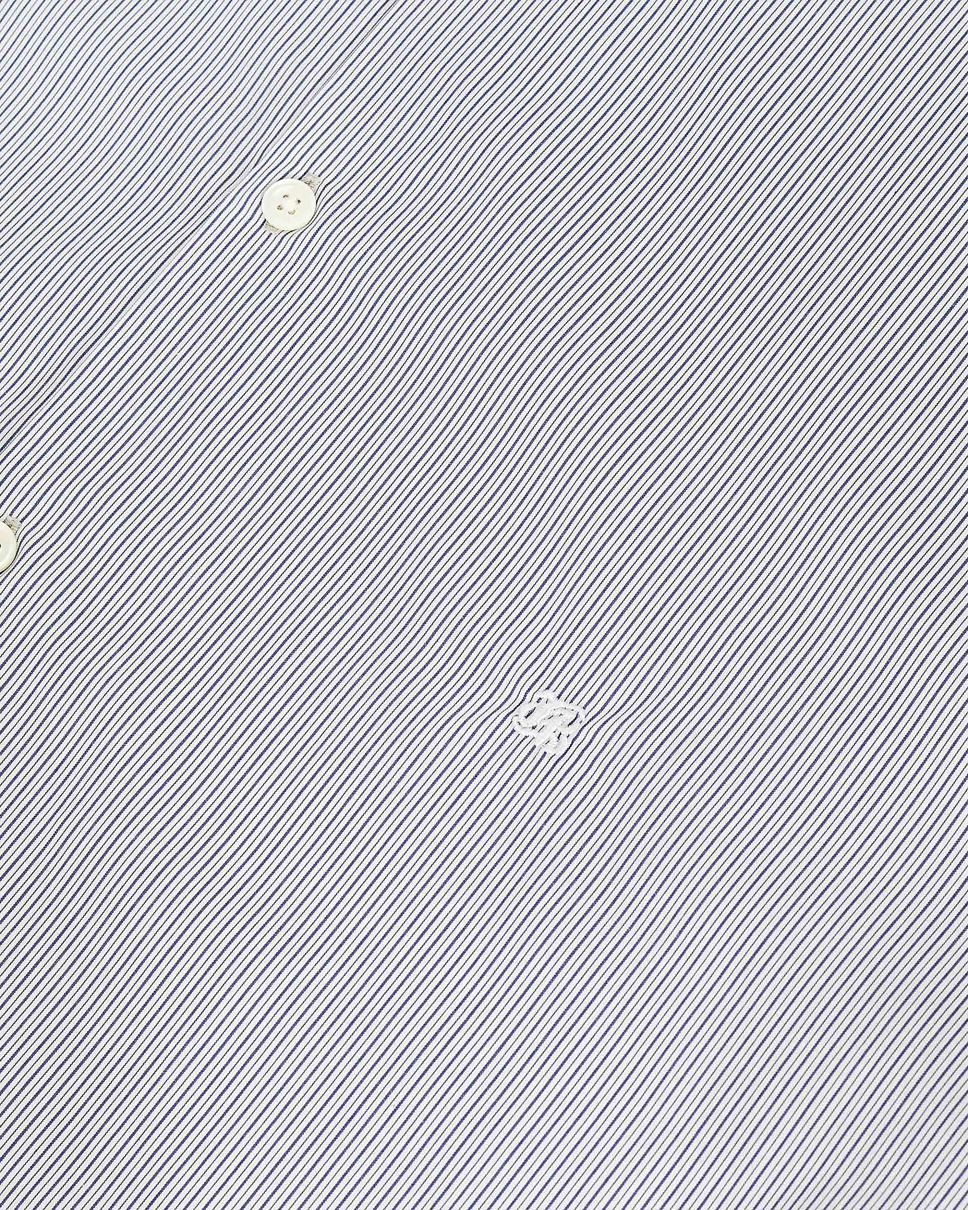 Light blue striped shirt with officer's collar