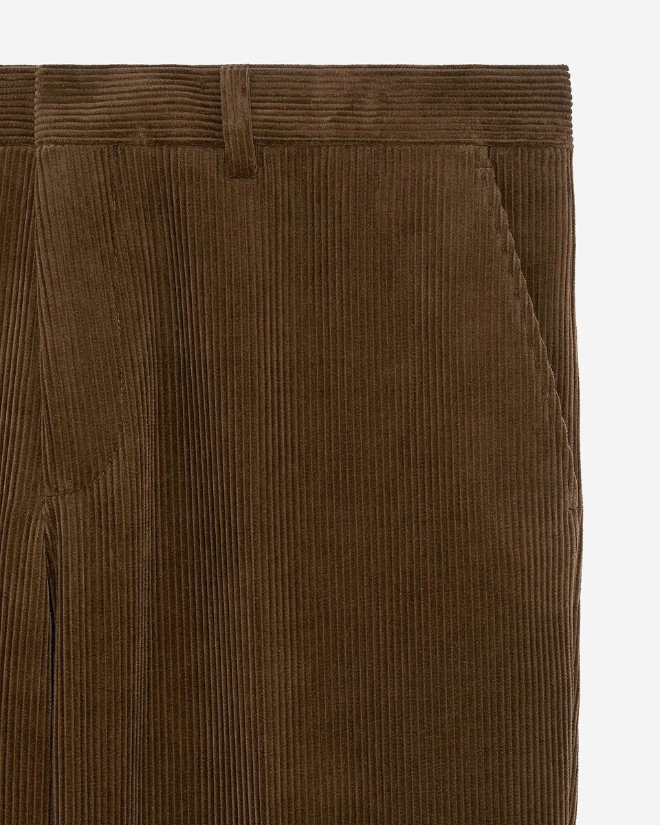 Brown corduroy tailored suit pants