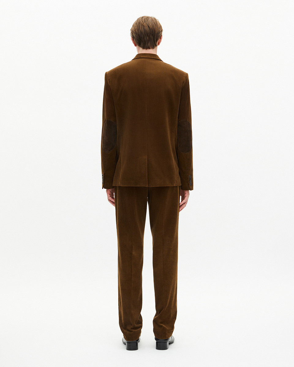 Brown corduroy suit jacket