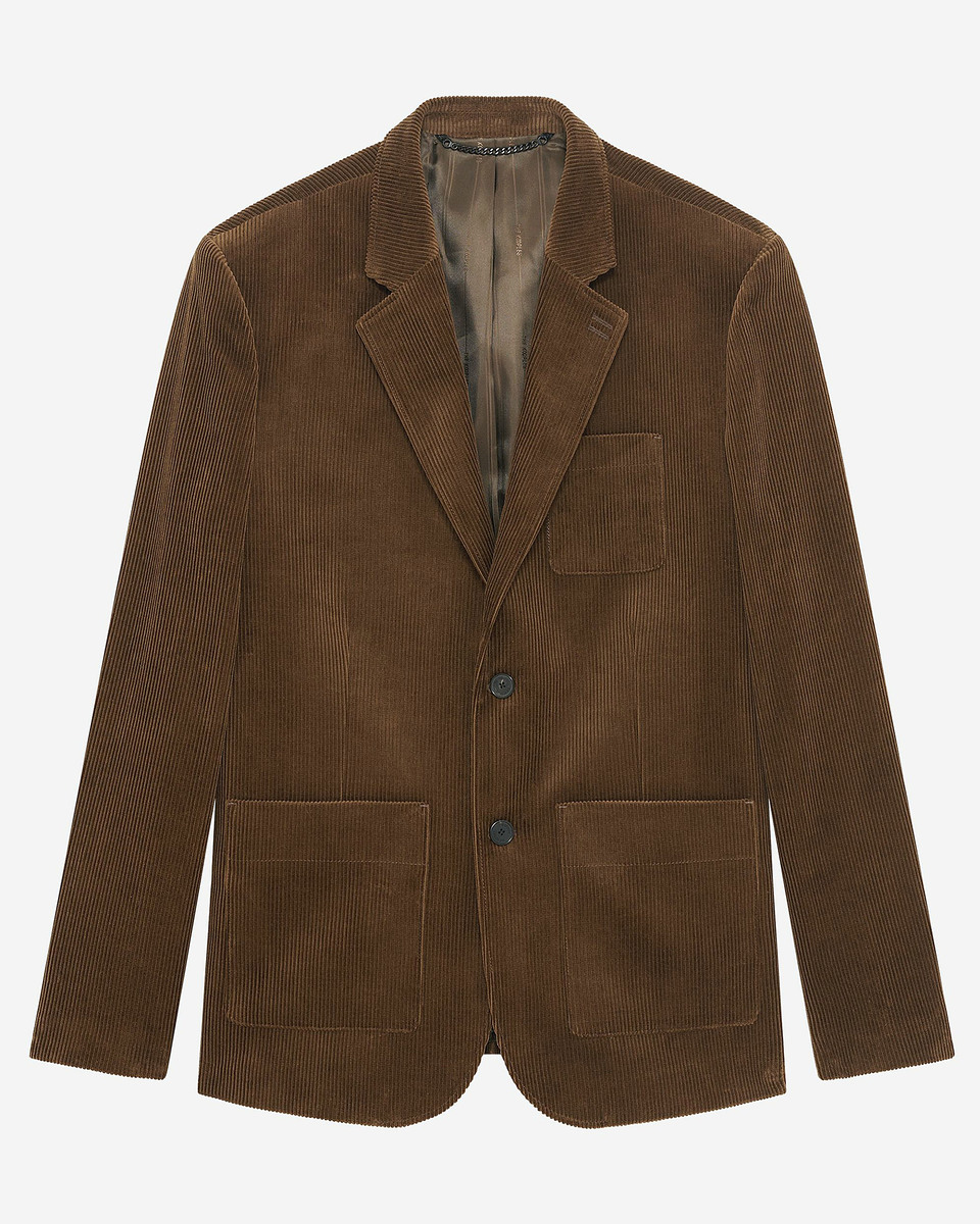 Brown corduroy suit jacket