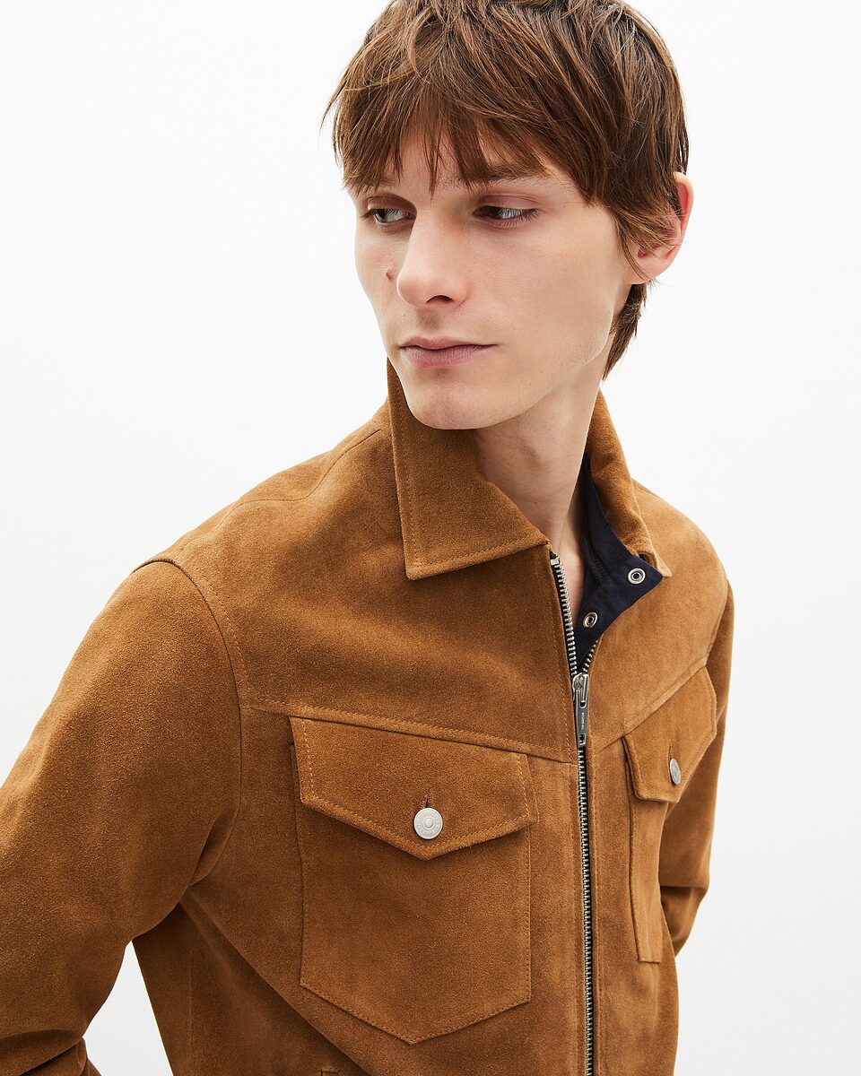 Camel suede jacket