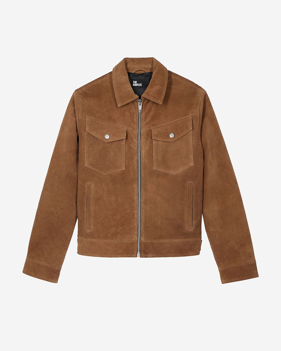 Camel suede jacket
