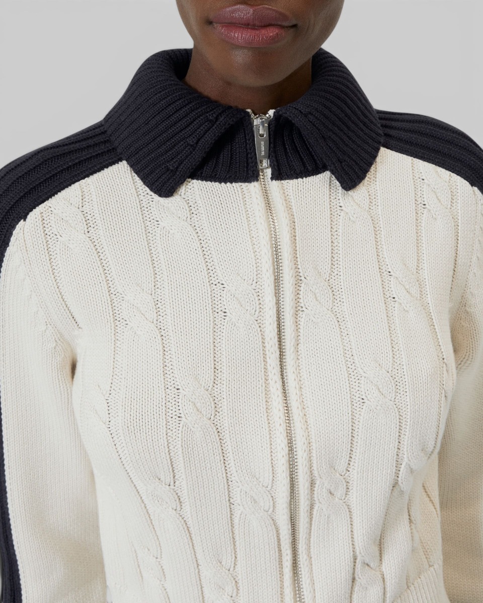 Ecru cotton cardigan