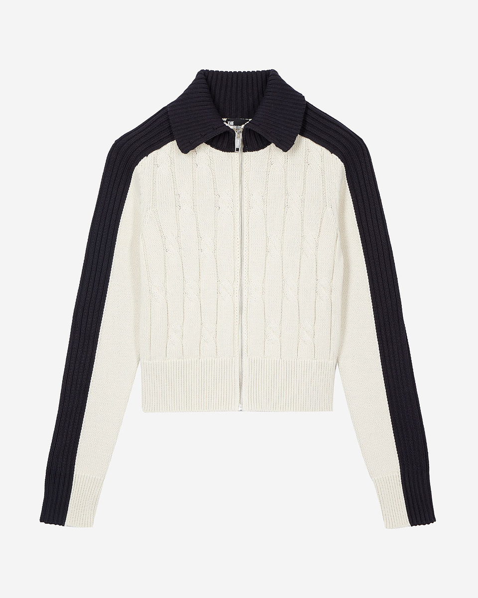 Ecru cotton cardigan