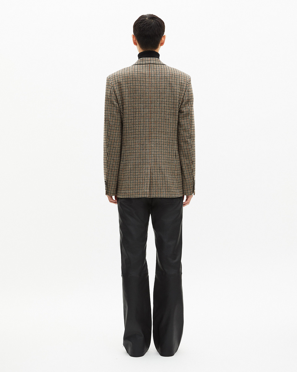 Brown and black houndstooth jacket