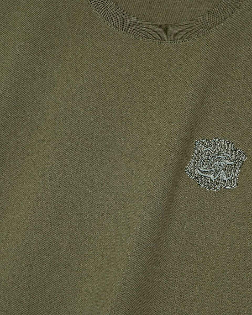 Khaki crest T-shirt