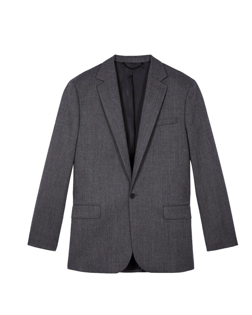 Grey wool jacket