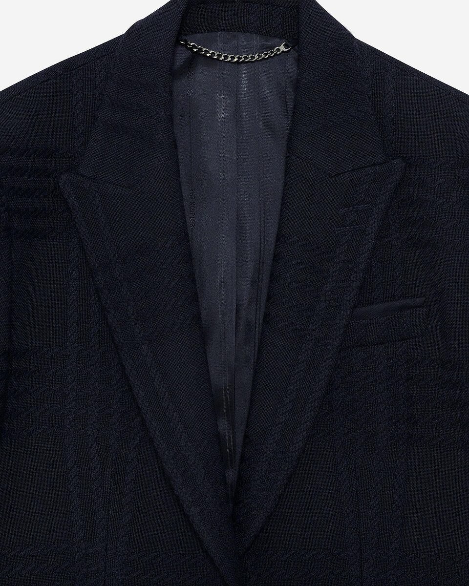 Navy wool tweed jacket
