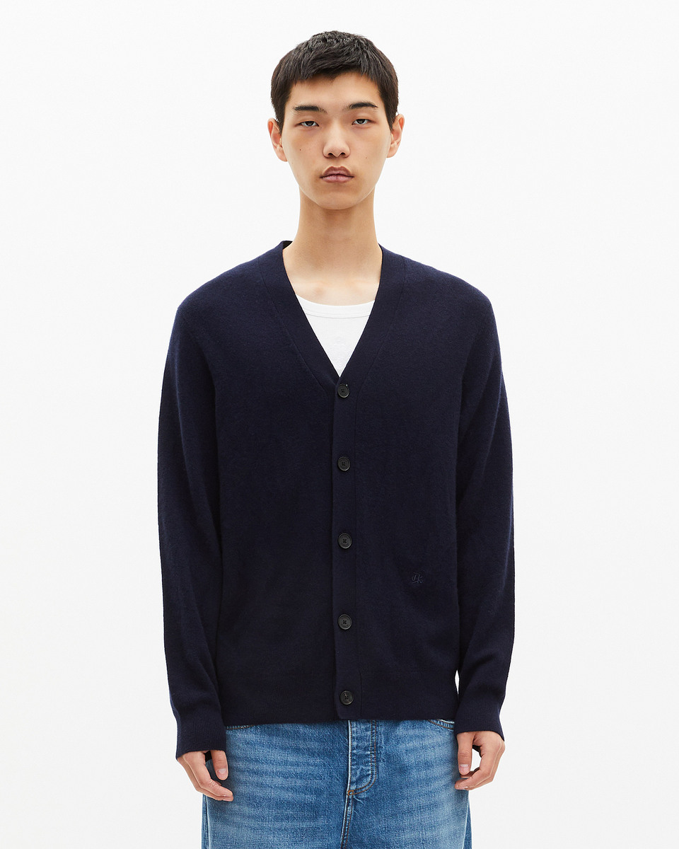 Navy cashmere cardigan
